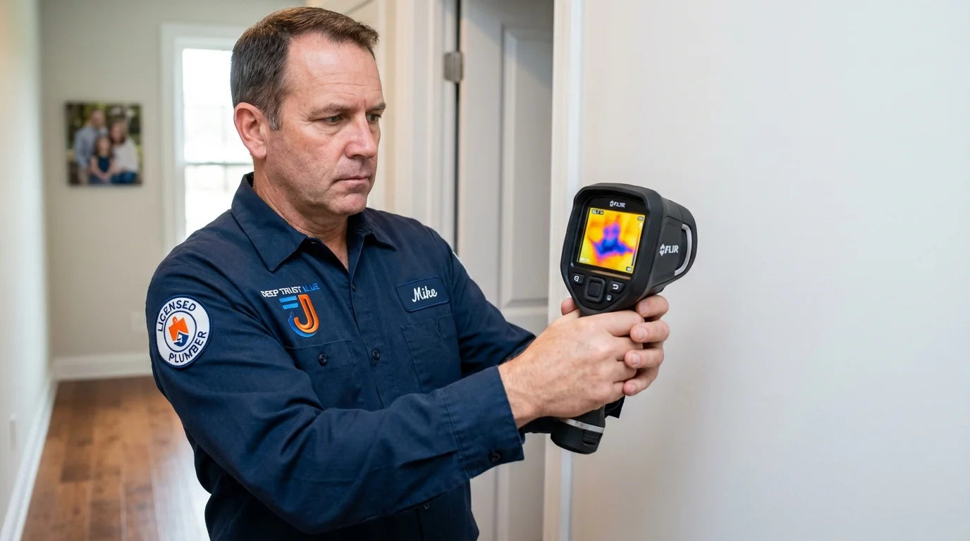 Thermal imaging leak detection by Johns Plumbing LLC in Rising Sun